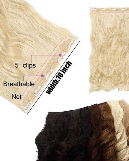 LuxeLocks 24" Curly Vibrant Synthetic Hair Extension - Effortless Glamour and Versatile Styling