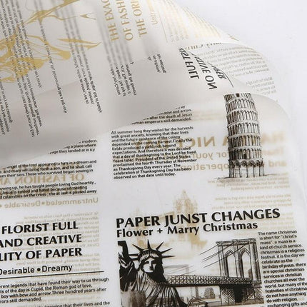 Elegant Alphabet Tissue Paper Set for Stylish Gift Wrapping and Floral Designs