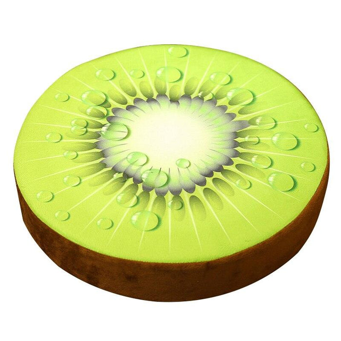 Vibrant 3D Fruit Plush Cushion Set - Watermelon, Kiwi, Lemon Sofa Decor Pillow