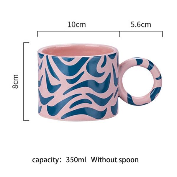 Whimsical Ceramic Animal Mug Set with Spoon - Enhance Your Drink Time Ritual