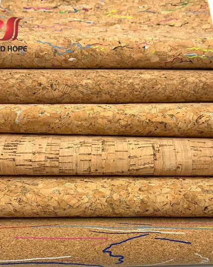 Transform Your Designs with Elegant Wood Grain Cork Leather