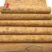 Luxe Wood Grain Cork Leather Fabric - Premium Crafting Material