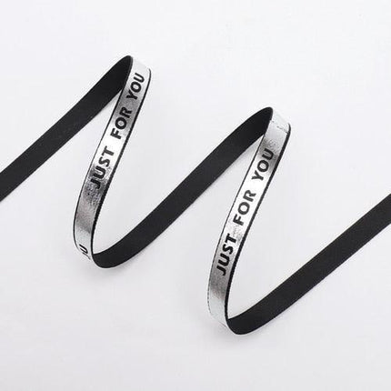 Luxurious Gold Bar Design Ribbon - 1cm Wide, 45 Yards for Exquisite Crafting and Gift Wrapping