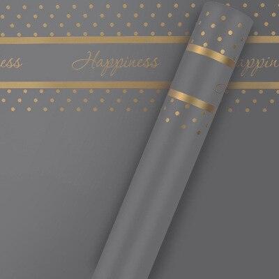 Chic English Letter Waterproof Floral Wrap Paper Set - Premium Bouquet Presentation