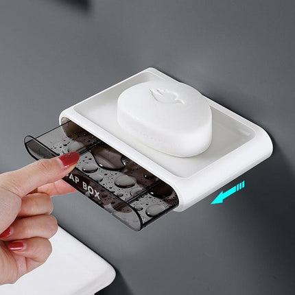 Modern Wall-Mounted Soap Organizer with Advanced Drainage System