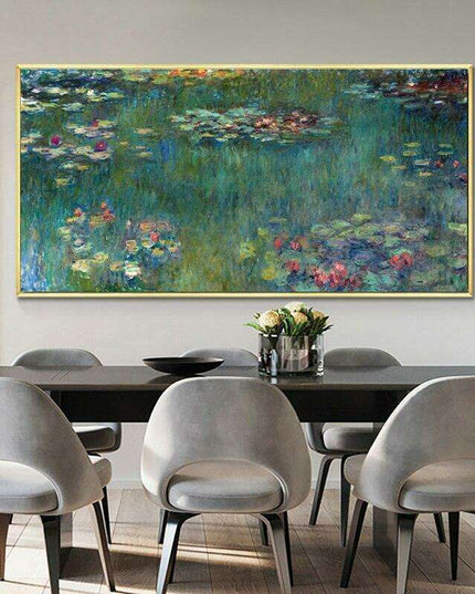 Monet's Water Lilies Canvas Art for Stylish Interior Design