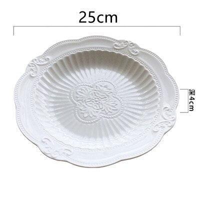 Elegant 8-Inch Ceramic Plate for Stylish Dining