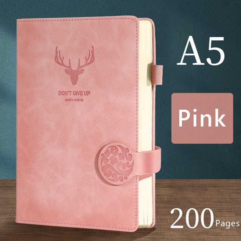 Luxurious A5 Leather-bound Journal: 200 Pages for Creative Expression