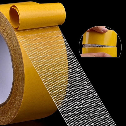 High-Strength Double-Sided Grid Fiber Adhesive Tape for Versatile Bonding
