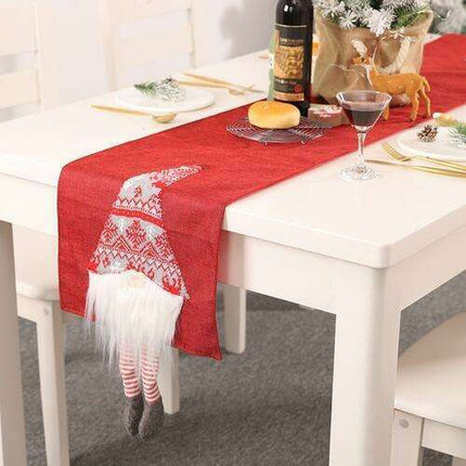 Holiday Cheer Elegant Christmas Table Runner - Festive Dining Accent - Très Elite