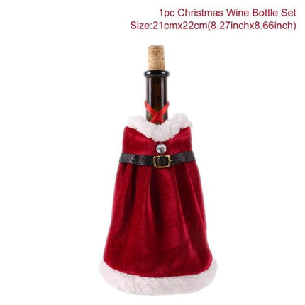 Holiday Cheer Wine Bottle Dress: Celebrate in Festive Elegance