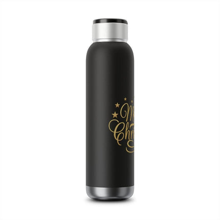 Holiday Harmony: Bluetooth Speaker & Insulated Bottle with LED Lights - 22oz Music & Hydration Companion - Très Elite