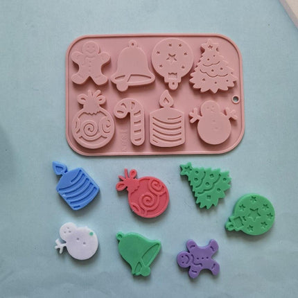 Holiday Spirit Silicone Mold Set for Creative Christmas Baking - Très Elite