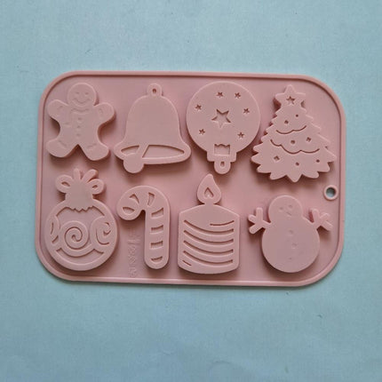 Holiday Spirit Silicone Mold Set for Creative Christmas Baking - Très Elite