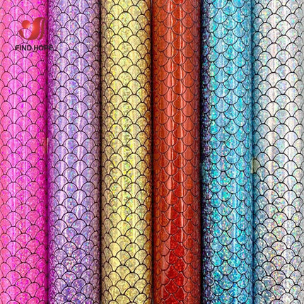 Holographic Mermaid Faux Leather - Ultimate DIY Essential for Creators - Très Elite