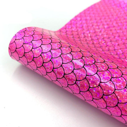 Holographic Mermaid Faux Leather - Ultimate DIY Essential for Creators - Très Elite