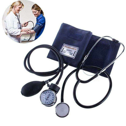 Home Blood Pressure Monitoring Set with Stethoscope and Adjustable Nylon Cuff - Très Elite