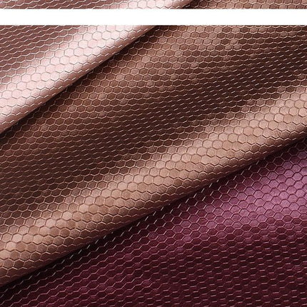 Honeycomb Embossed Faux Leather - Unleash Your Creative Potential with Luxurious Texture - Très Elite