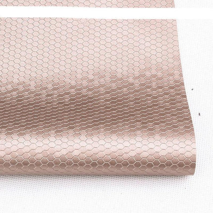 Honeycomb Embossed Faux Leather - Unleash Your Creative Potential with Luxurious Texture - Très Elite