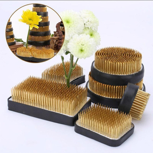 Ikebana Elegance: Exquisite Japanese Kenzan Floral Arrangement Toolset