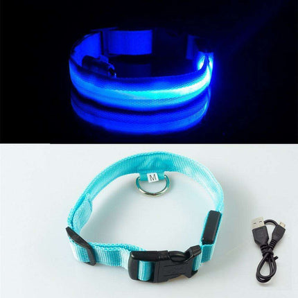 Illuminate & Protect: Rechargeable Waterproof LED Dog Collar for Enhanced Nighttime Safety