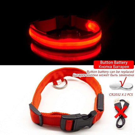 Illuminate & Protect: Rechargeable Waterproof LED Dog Collar for Enhanced Nighttime Safety