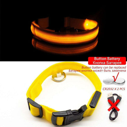 Illuminate & Protect: Rechargeable Waterproof LED Dog Collar for Enhanced Nighttime Safety