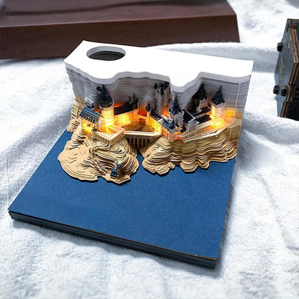 Illuminated Fantasy Castle 3D Memo Pad - Unlock Your Imagination - Très Elite