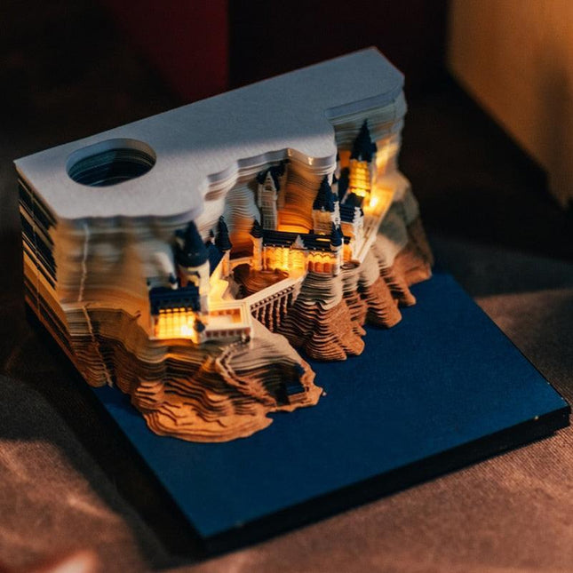 Illuminated Fantasy Castle 3D Memo Pad - Unlock Your Imagination