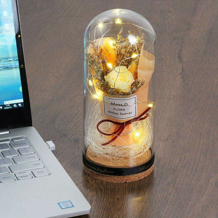 Illuminated Romance: The Enchanted LED Rose Dome - Très Elite