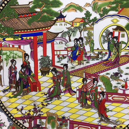 Imperial Elegance: Red Mansions Inspired Chinese Porcelain Dining Set