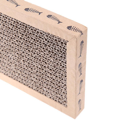 Interactive Cat Scratch Pad with Mouse/Fish Design and Cozy Bed Feature - Très Elite