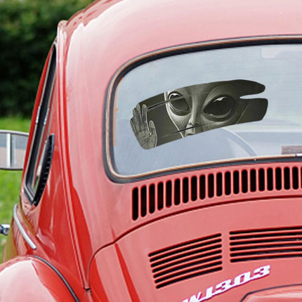 Intergalactic Alien Invasion 3D Car Sticker - Premium Design Decal