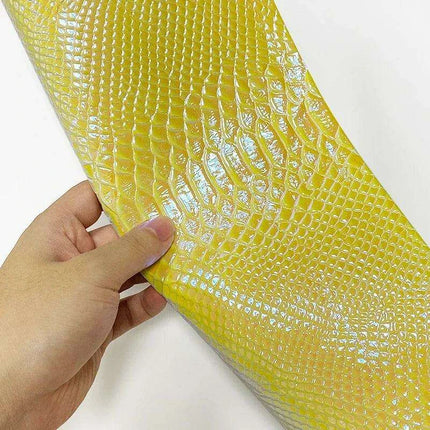 Iridescent Dragon Scale Leather for Enchanting DIY Creations..