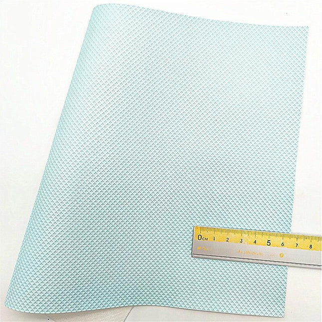 Iridescent Faux Leather Crafting Sheet with Sparkling Stars and Hearts Design - 21x29CM