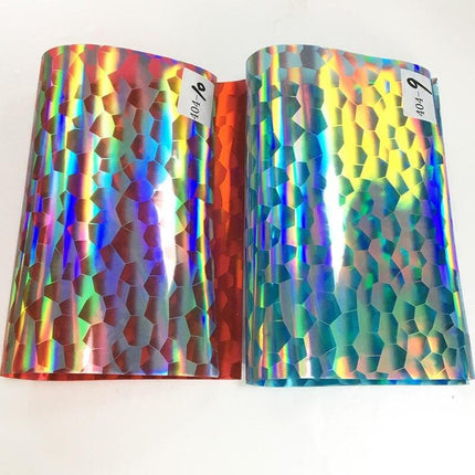Iridescent Football Pattern PVC Jelly Vinyl Fabric - Ideal for Creative Projects - Très Elite