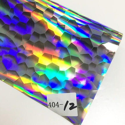 Iridescent Football Pattern PVC Jelly Vinyl Fabric - Ideal for Creative Projects - Très Elite