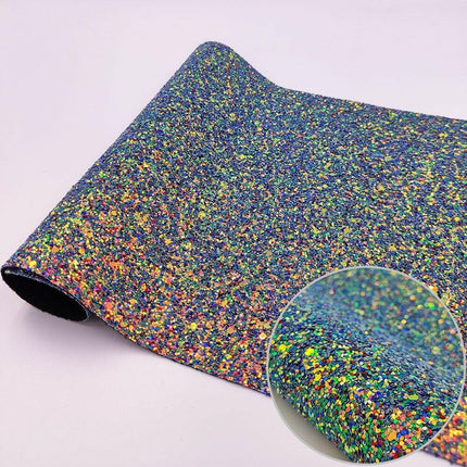 Iridescent Glitter Faux Leather Craft Sheets - Illuminate Your Projects - Très Elite
