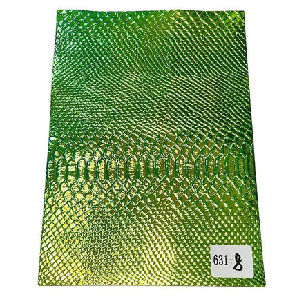 Iridescent Holographic Faux Leather Crafting Sheet with Snake Skin Embossing. iridescent-holographic-faux-leather-crafting-sheet-with-snake-skin-embossing Arts, Crafts & Sewing›Sewing & Fabric›Craft Fabrics