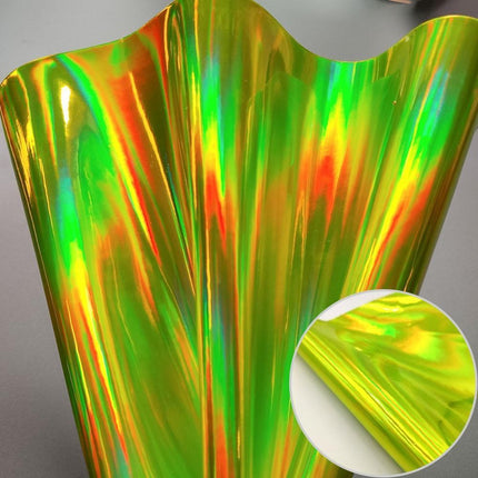 Iridescent Holographic Faux PU Leather Sheet for Creative DIY Projects - Très Elite