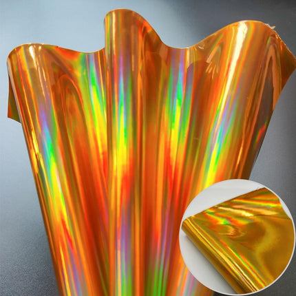 Iridescent Holographic Faux PU Leather Sheet for Creative DIY Projects - Très Elite