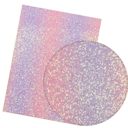 Iridescent Rainbow Glitter Faux Leather Sheets for Elegant DIY Masterpieces - Très Elite