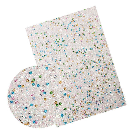 Iridescent Rainbow Glitter Faux Leather Sheets for Elegant DIY Masterpieces - Très Elite