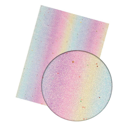 Iridescent Rainbow Glitter Faux Leather Sheets for Elegant DIY Masterpieces - Très Elite