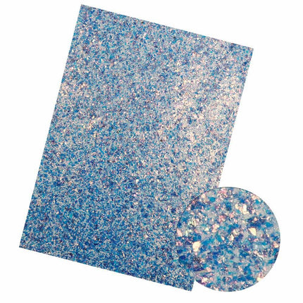 Iridescent Rainbow Glitter Vinyl Crafting Roll - Creative Shimmer Kit - Très Elite