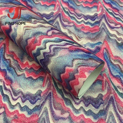 Iridescent Rainbow Sparkle Fabric Sheets - Perfect for Creative DIY Projects