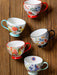 Floral Charm Porcelain Coffee Cup