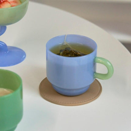 Jade Elegance: Retro Nordic Glass Mug Collection - Très Elite
