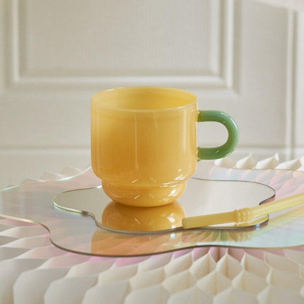 Jade Elegance: Retro Nordic Glass Mug Collection - Très Elite