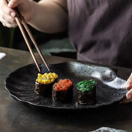 Japanese Ceramic Shell Dish Set: A Touch of Sophistication for Gourmet Dining - Très Elite
